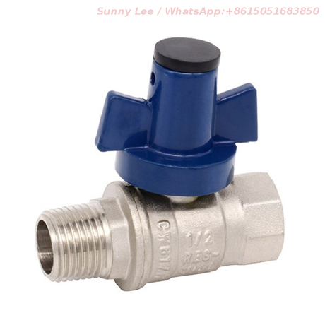 Brass Full Bore Ball Valve With Aluminium Security Handle