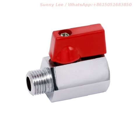 Brass Internal And External Thread Mini Ball Valve FM