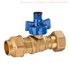 Lockable Watermeter Valve With Compression Fitting