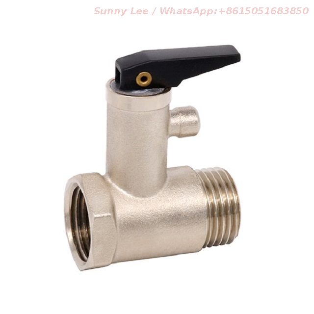 Brass Water Heater Pressure Relief Check Safety Valve